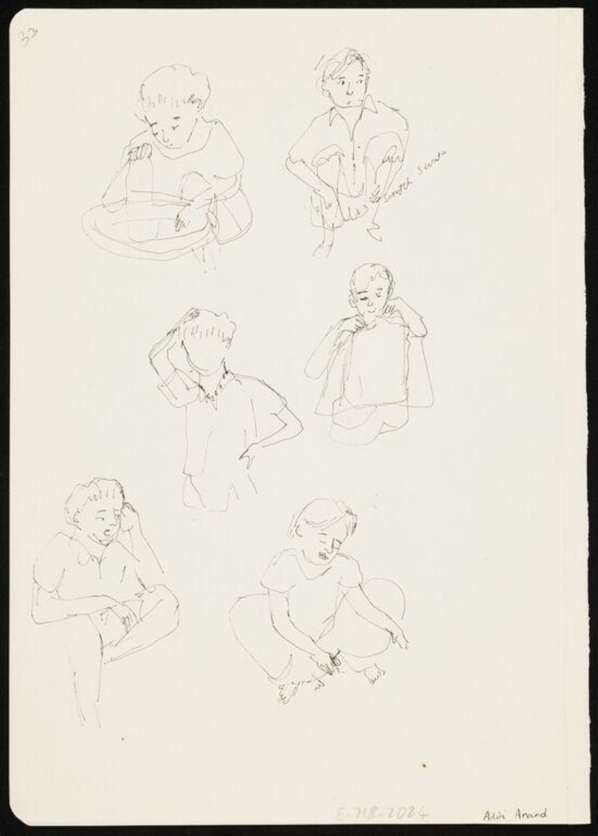 Six Figure Life Drawing Sketches