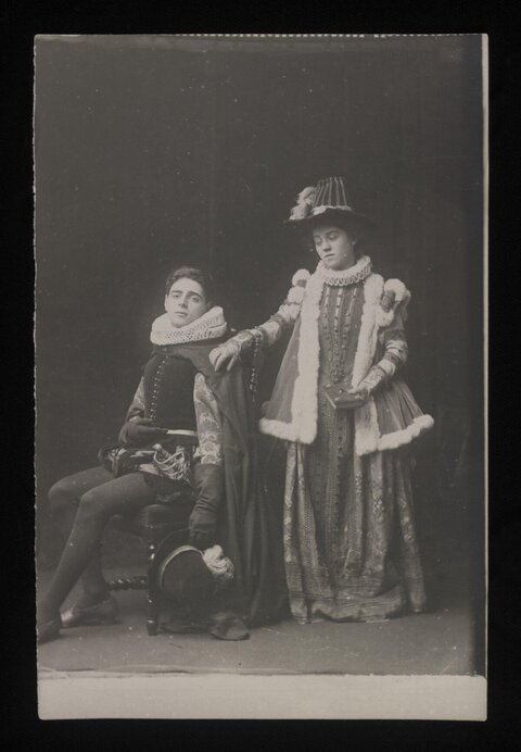 Two Actors in Historical Costume Portrait