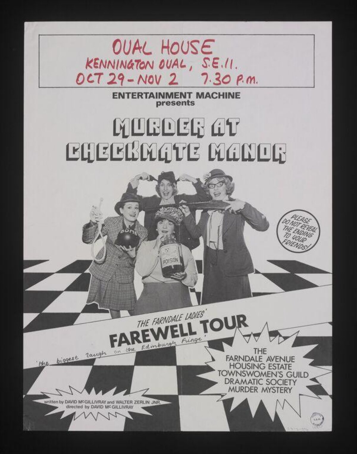 Murder at Checkmate Manor Theatre Poster