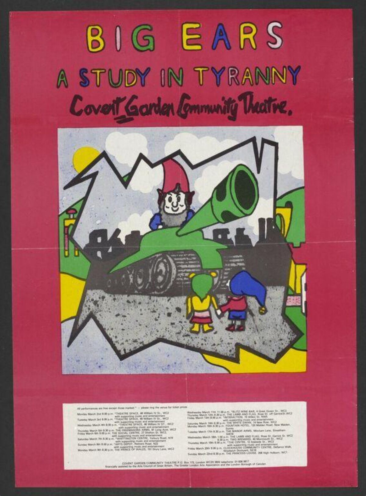 Big Ears Theatre Performance Poster