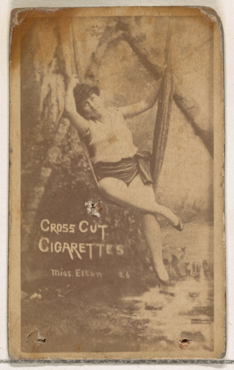 Vintage Cross Cut Cigarettes Trade Card