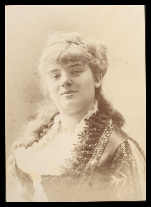 Vintage Sepia Portrait of a Woman