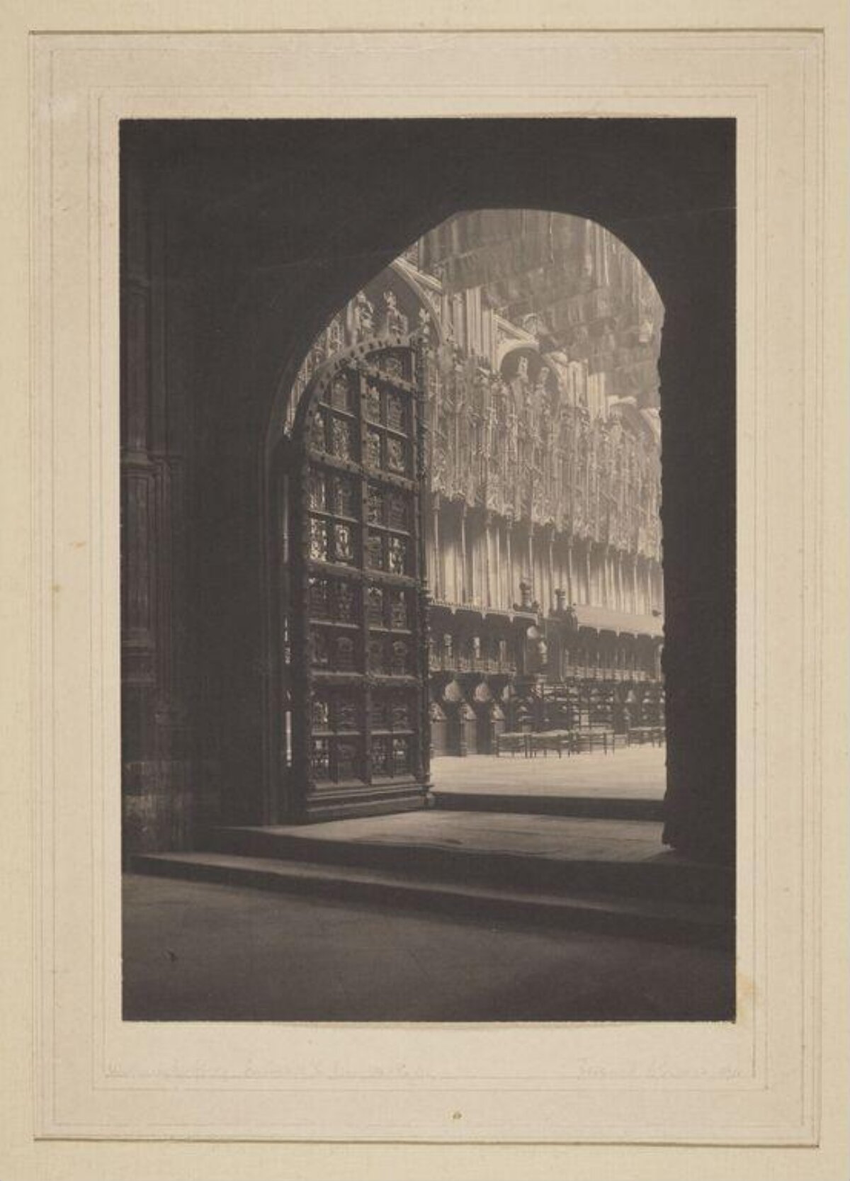 Gothic Cathedral Entrance View