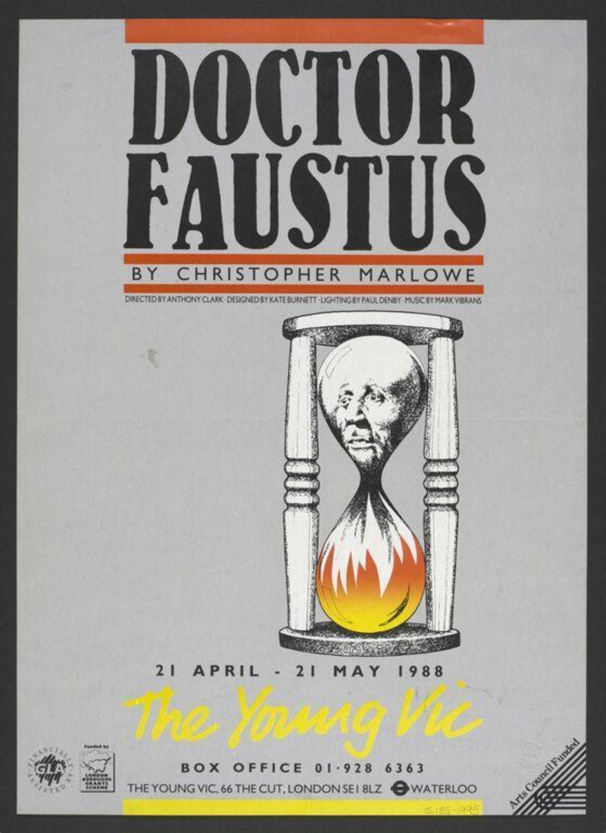 1988 Doctor Faustus Theatre Poster