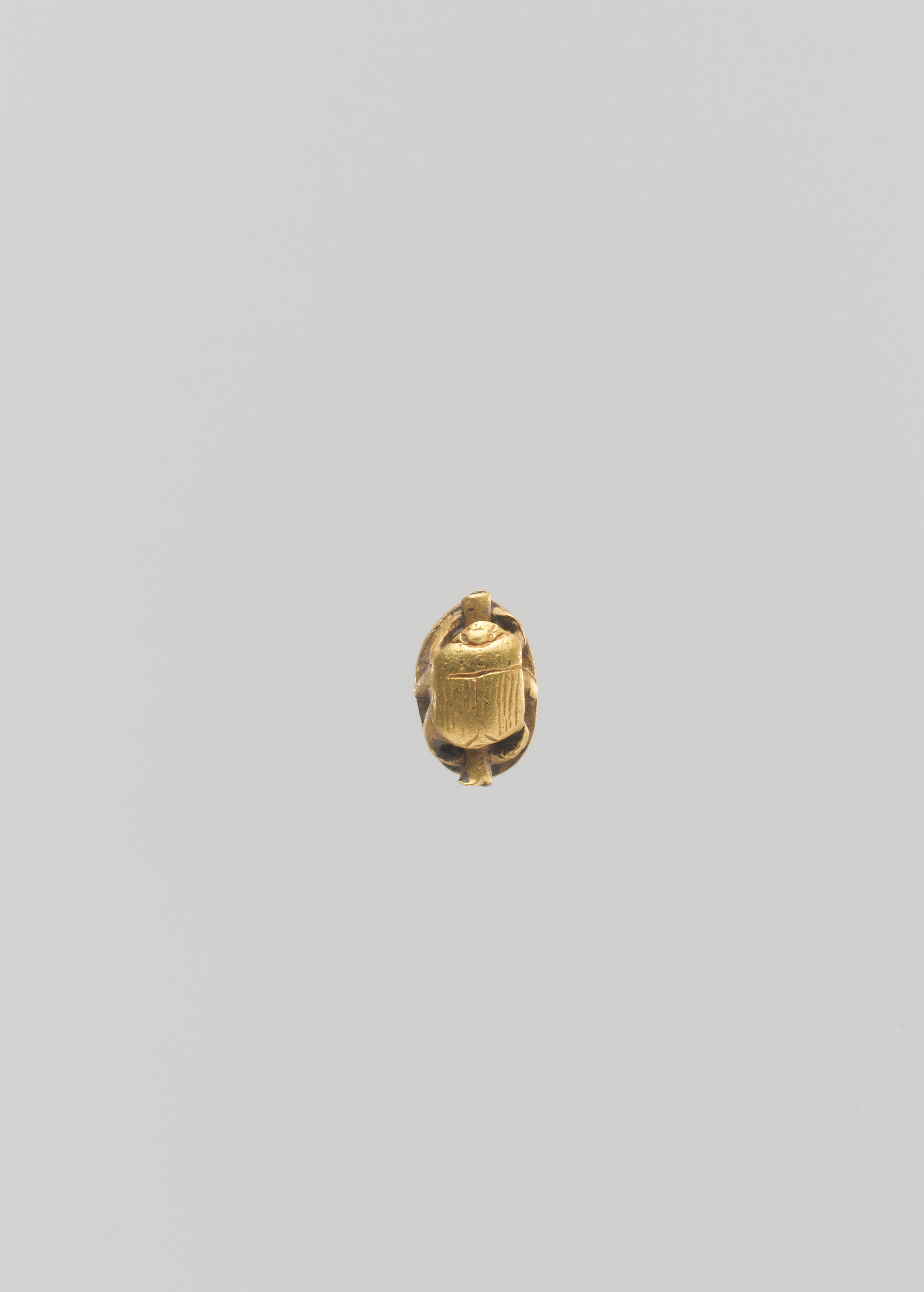Ancient Gold Scarab Amulet