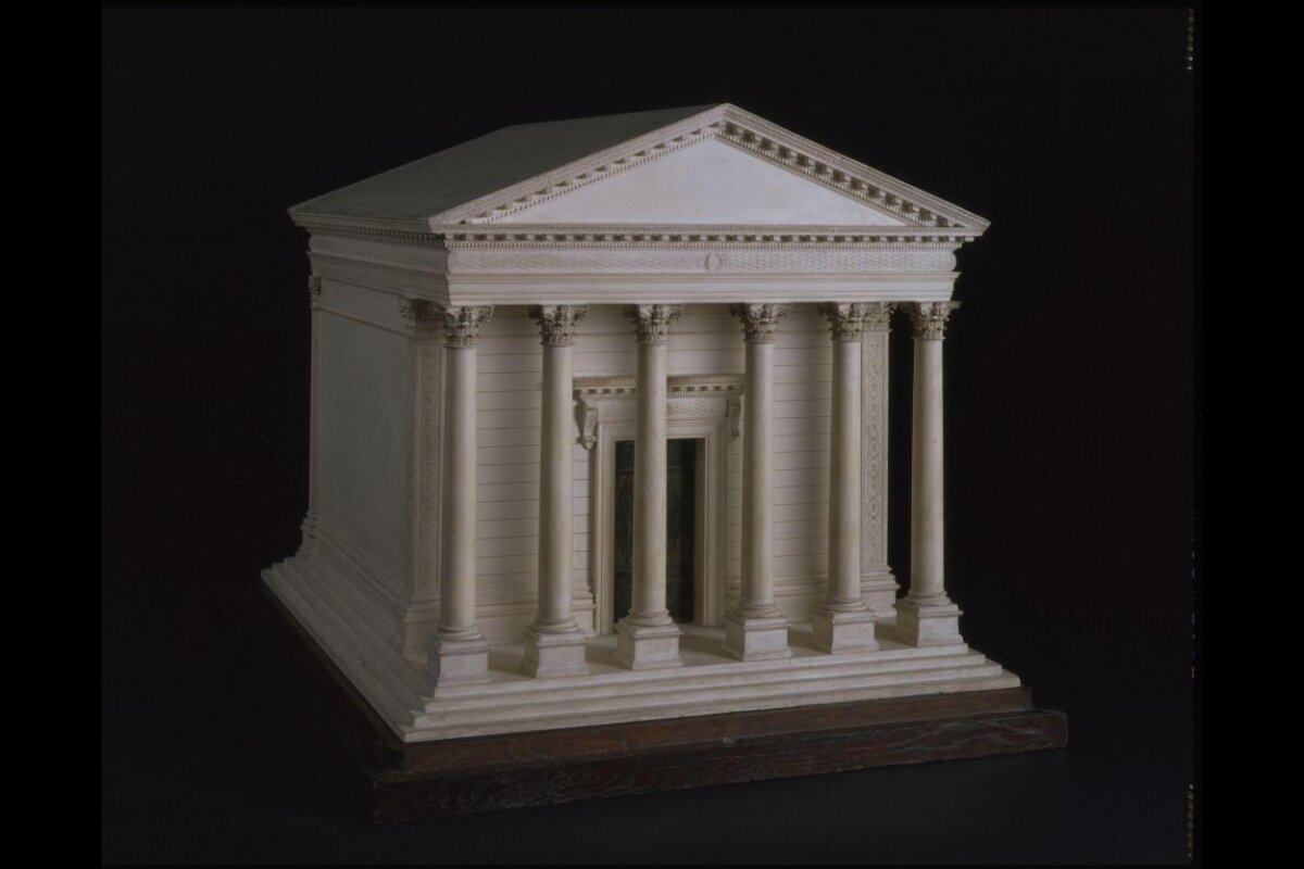 Classical Temple Architectural Model