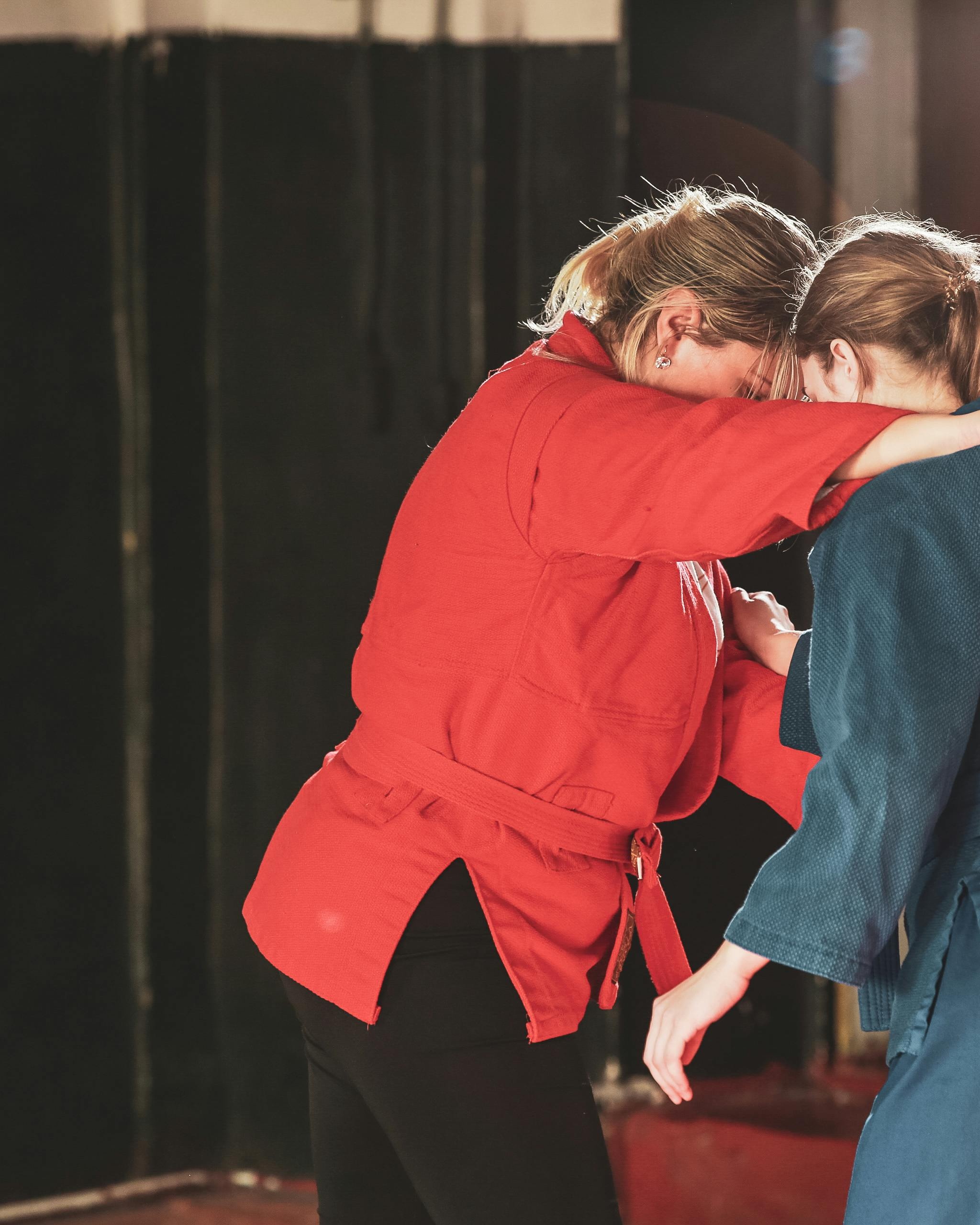 Two Women Practicing Martial Arts