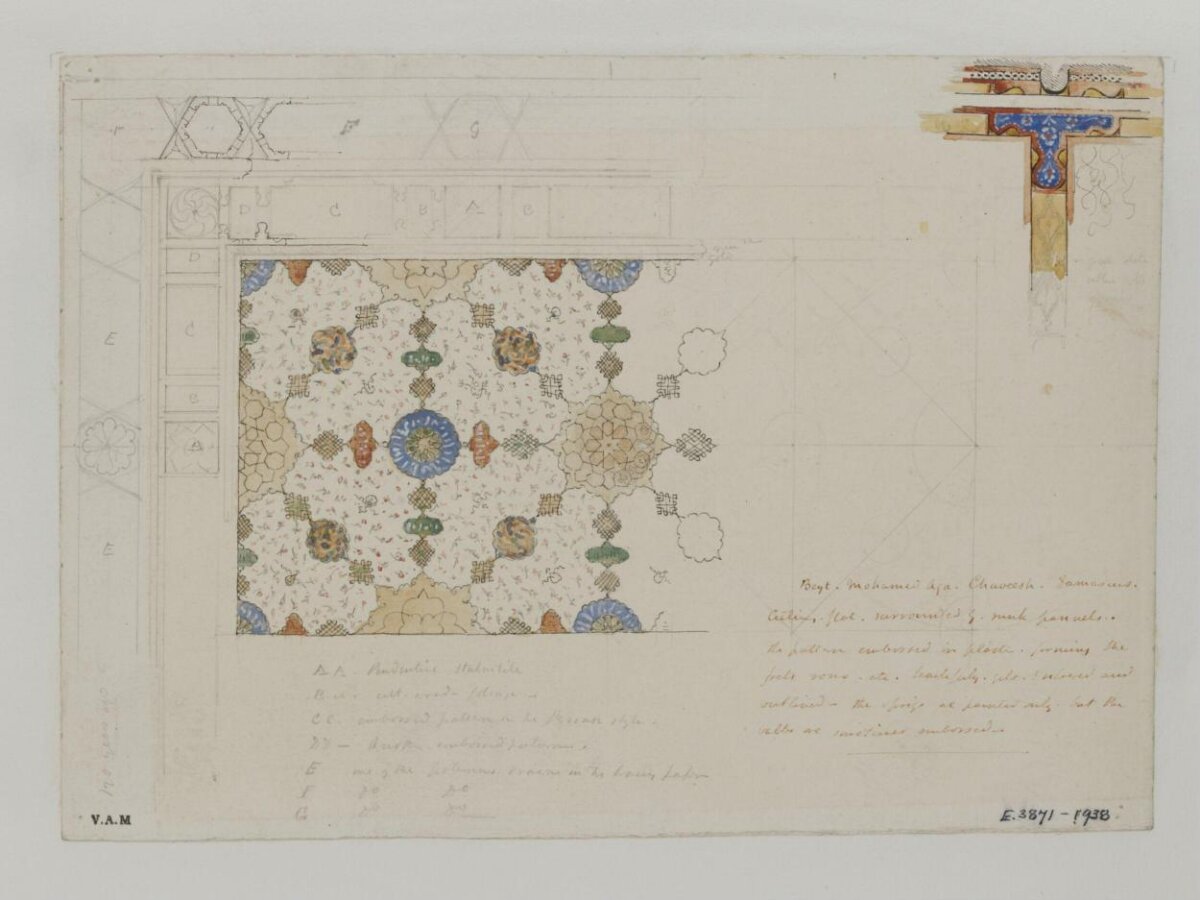 Islamic Decorative Pattern Design Sketch