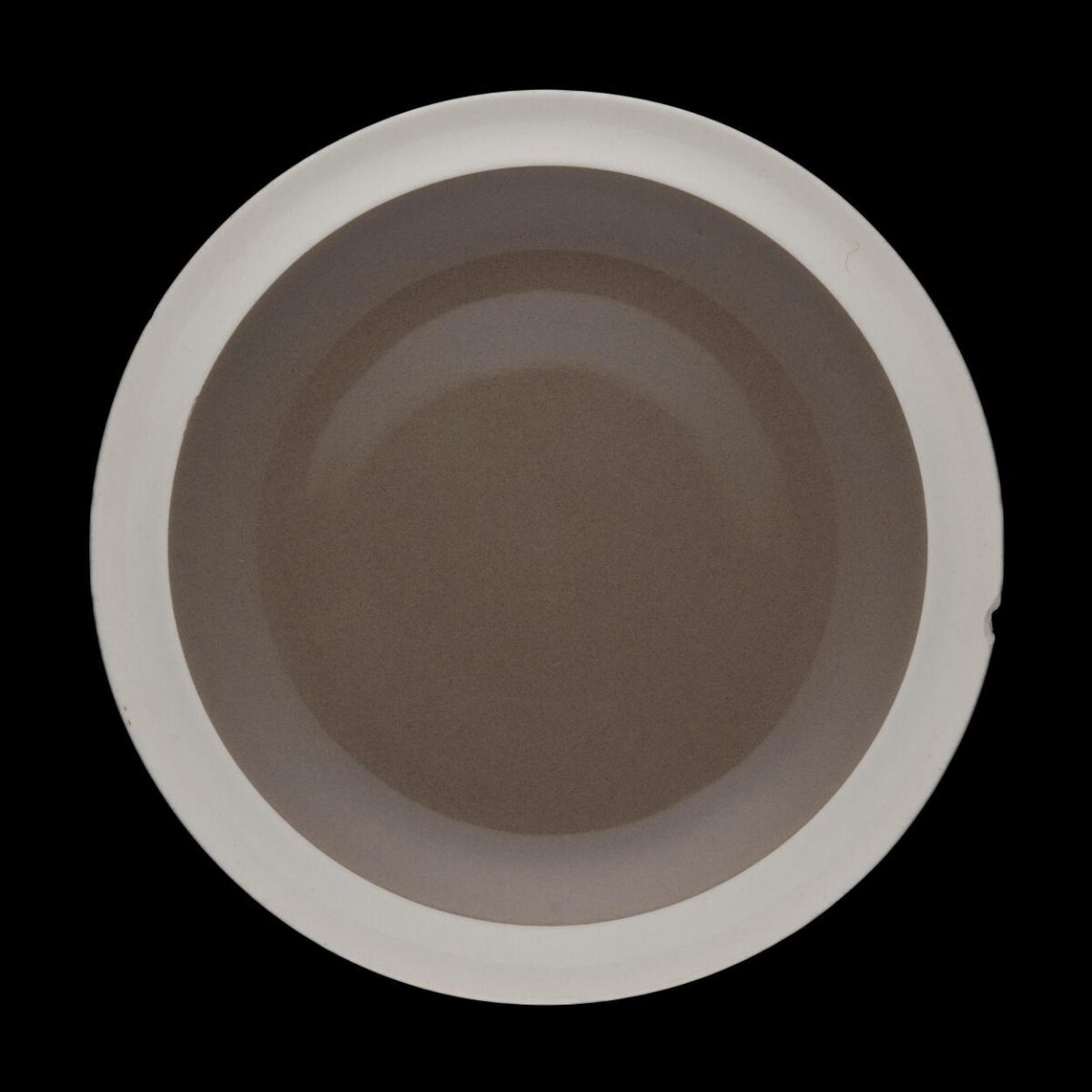 Top View of Empty Round Plate — Abstract Backgrounds