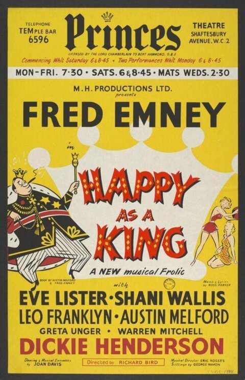 Happy As A King Musical Theatre Poster