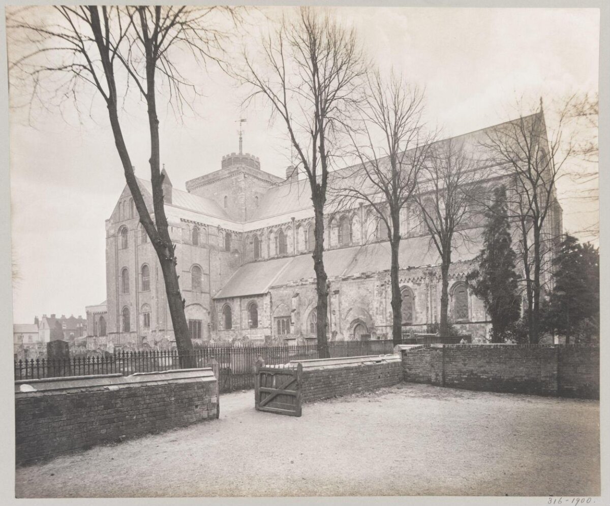 Vintage Photo of Cathedral Exterior