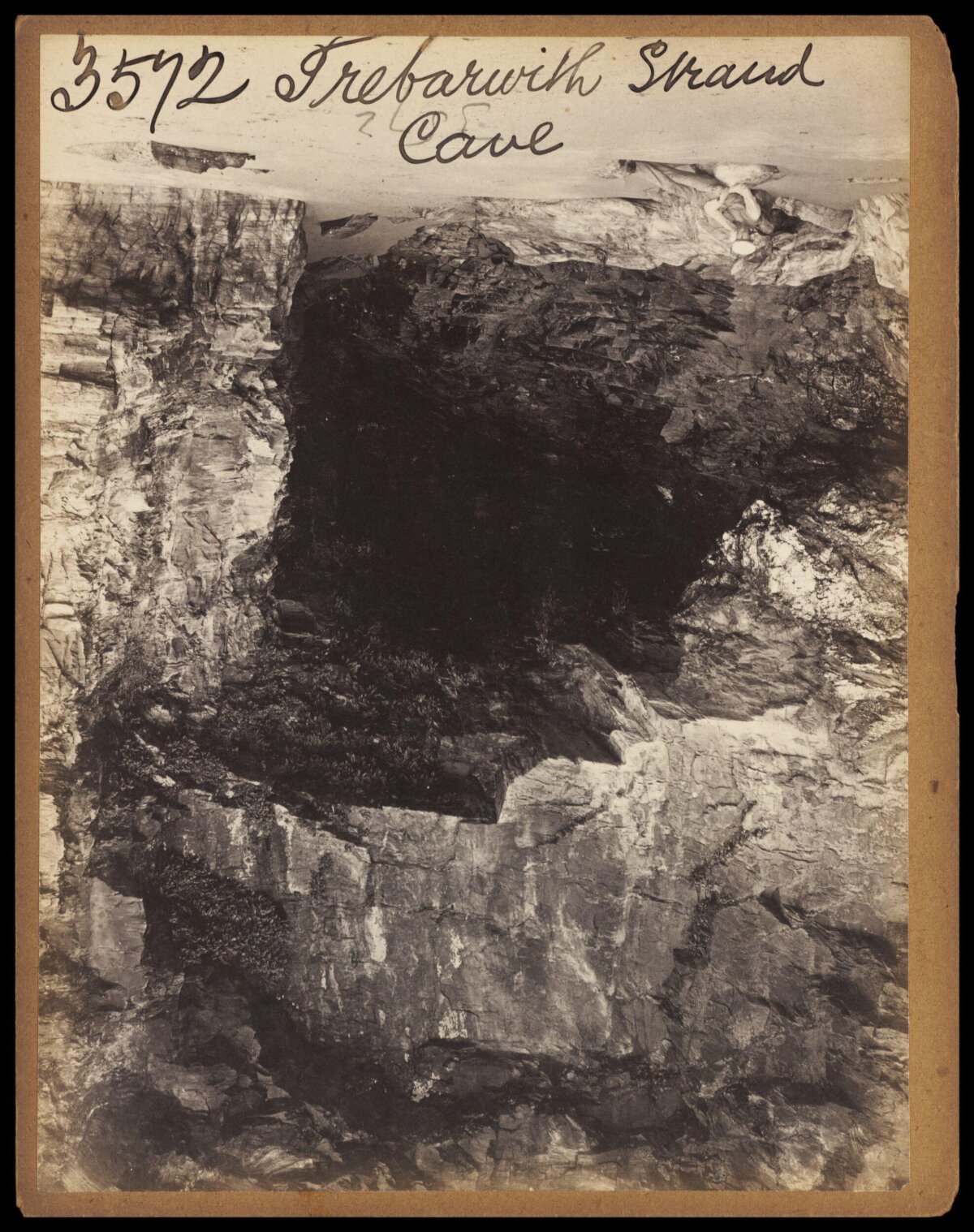 Trebarwith Strand Cave Entrance