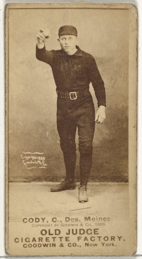 1889 Old Judge Baseball Cigarette Card