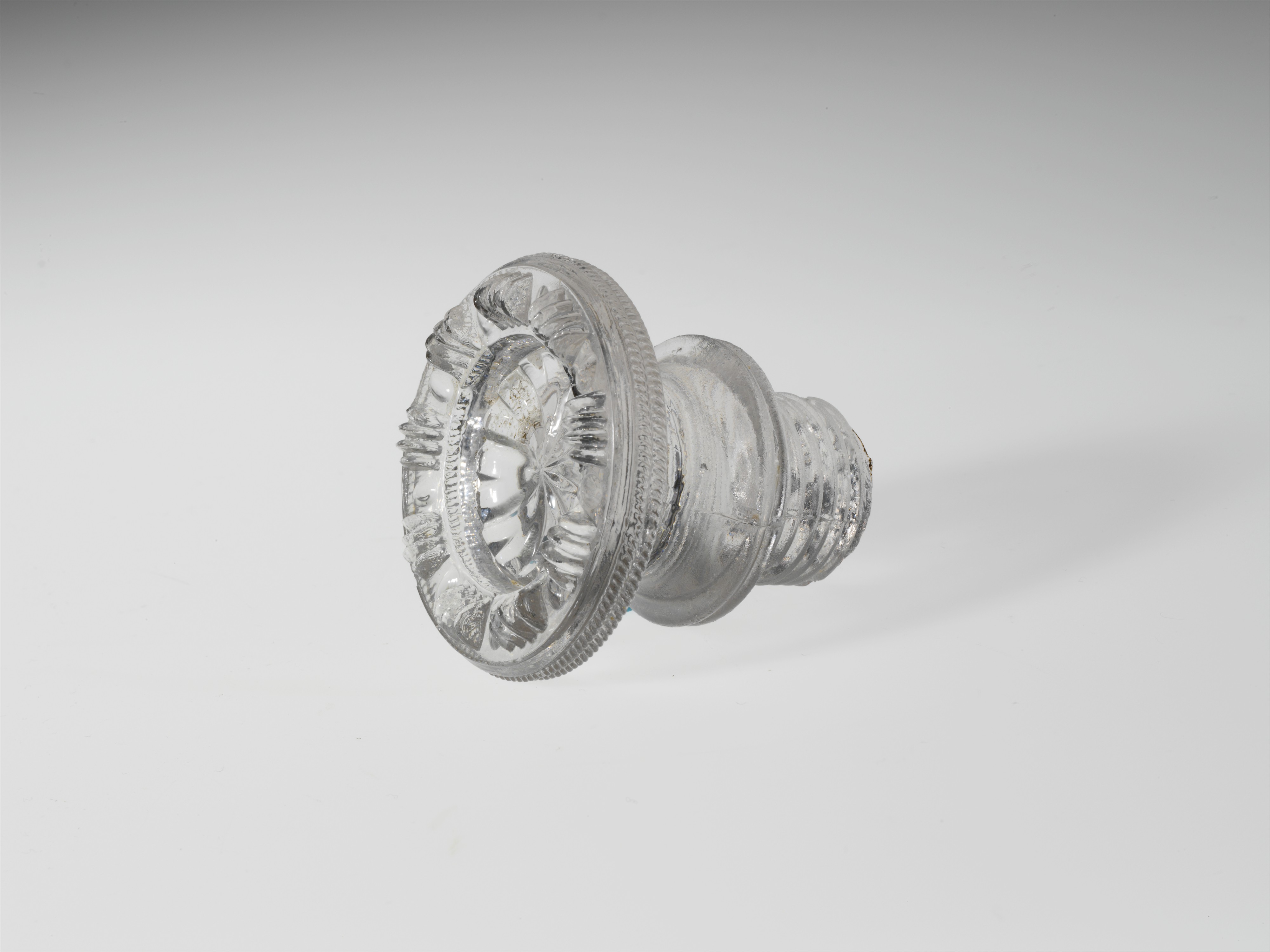Vintage Clear Cut Glass Doorknob