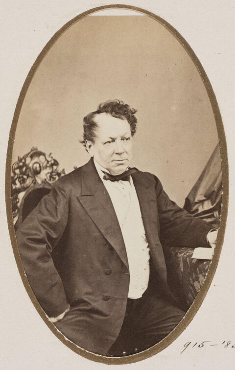 Oval Portrait of 19th Century Gentleman