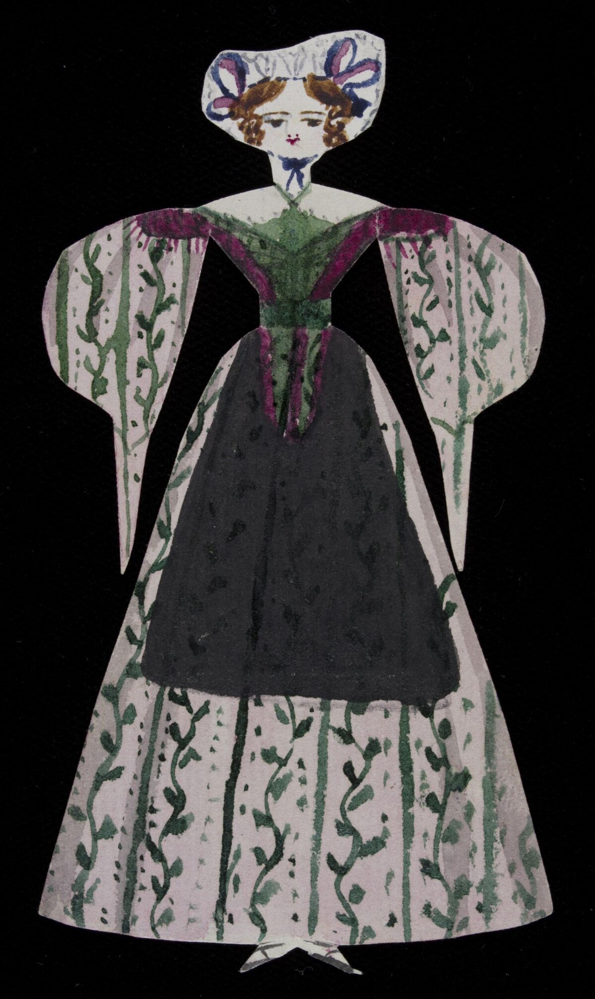 Watercolor Victorian Paper Doll