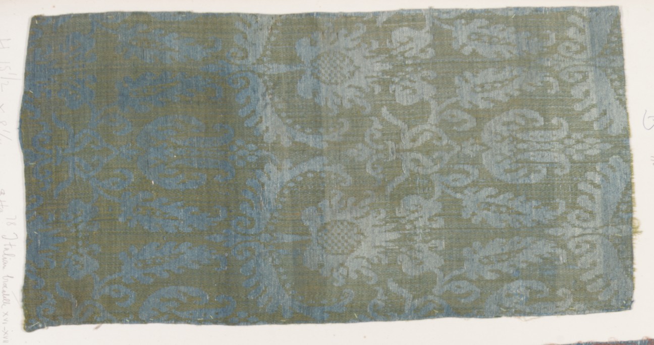 Antique Italian Brocade Fabric Fragment