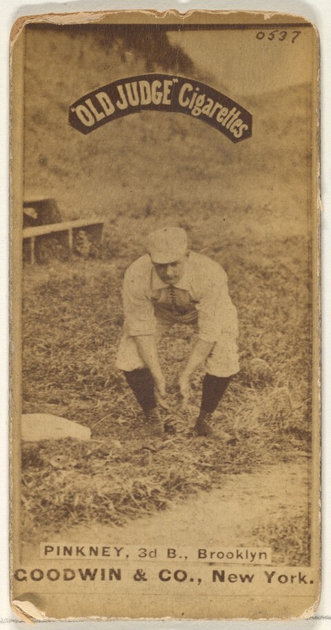 Vintage Brooklyn Pinkney Baseball Card