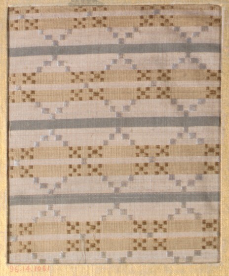 Woven Geometric Striped Textile Pattern