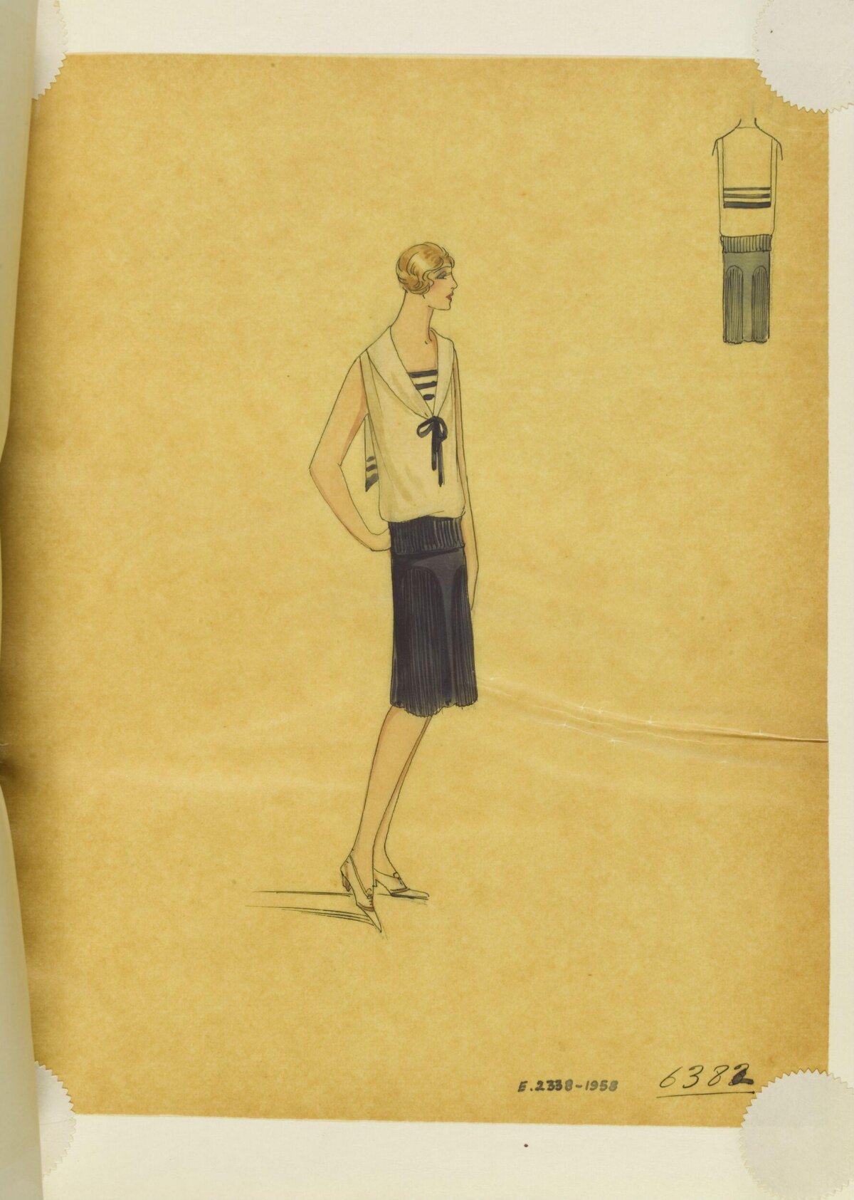 1920s Nautical Fashion Sketch