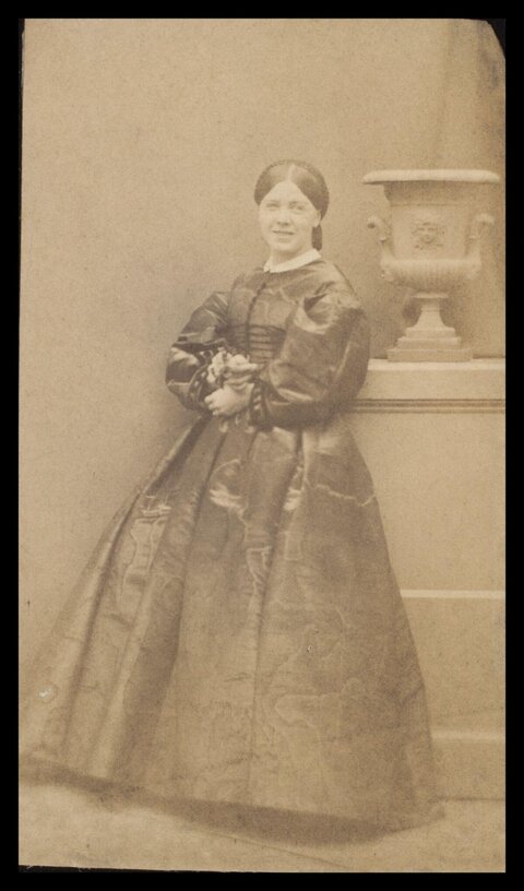Sepia Vintage Portrait of Victorian Woman
