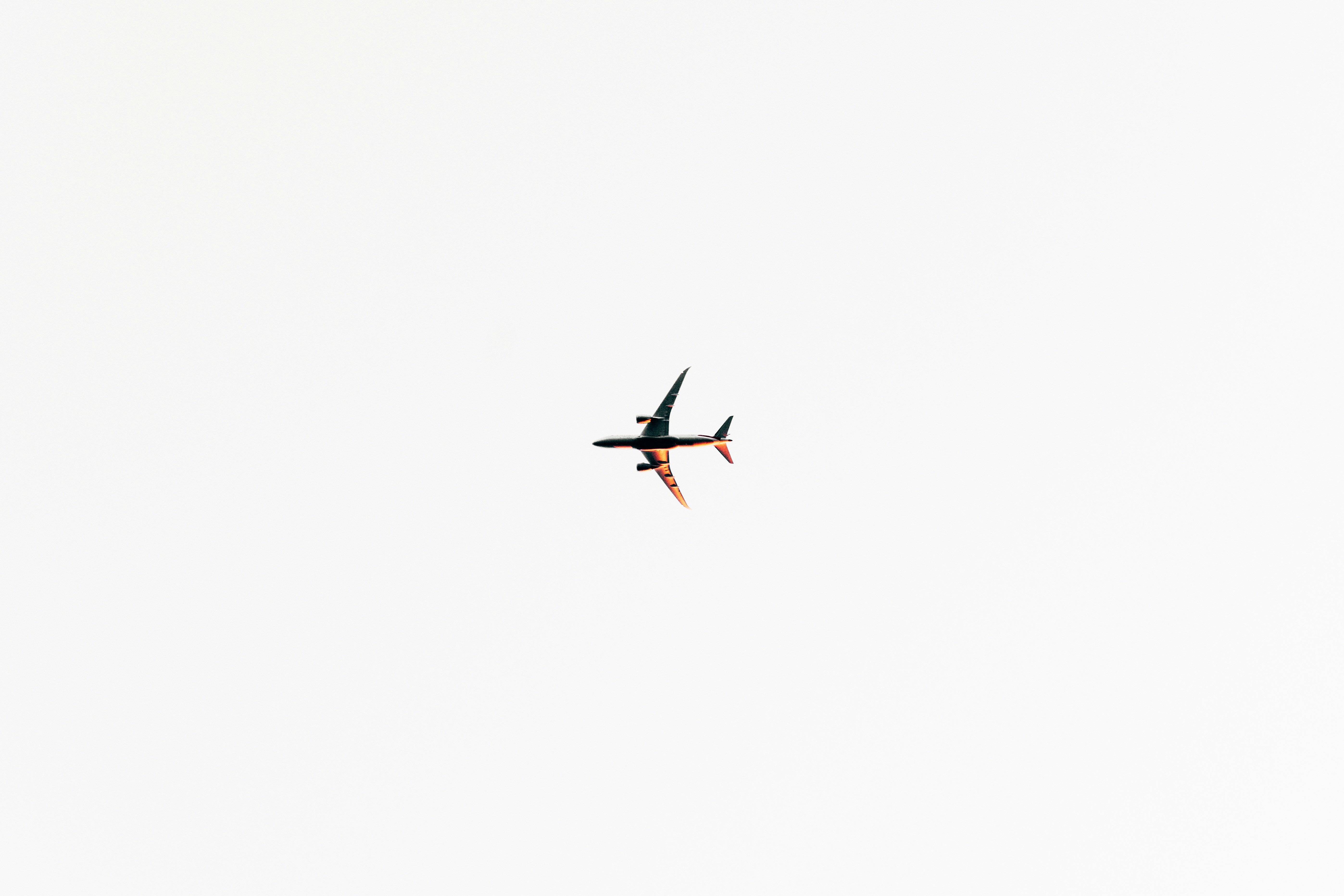 Airplane Flying In Clear Sky