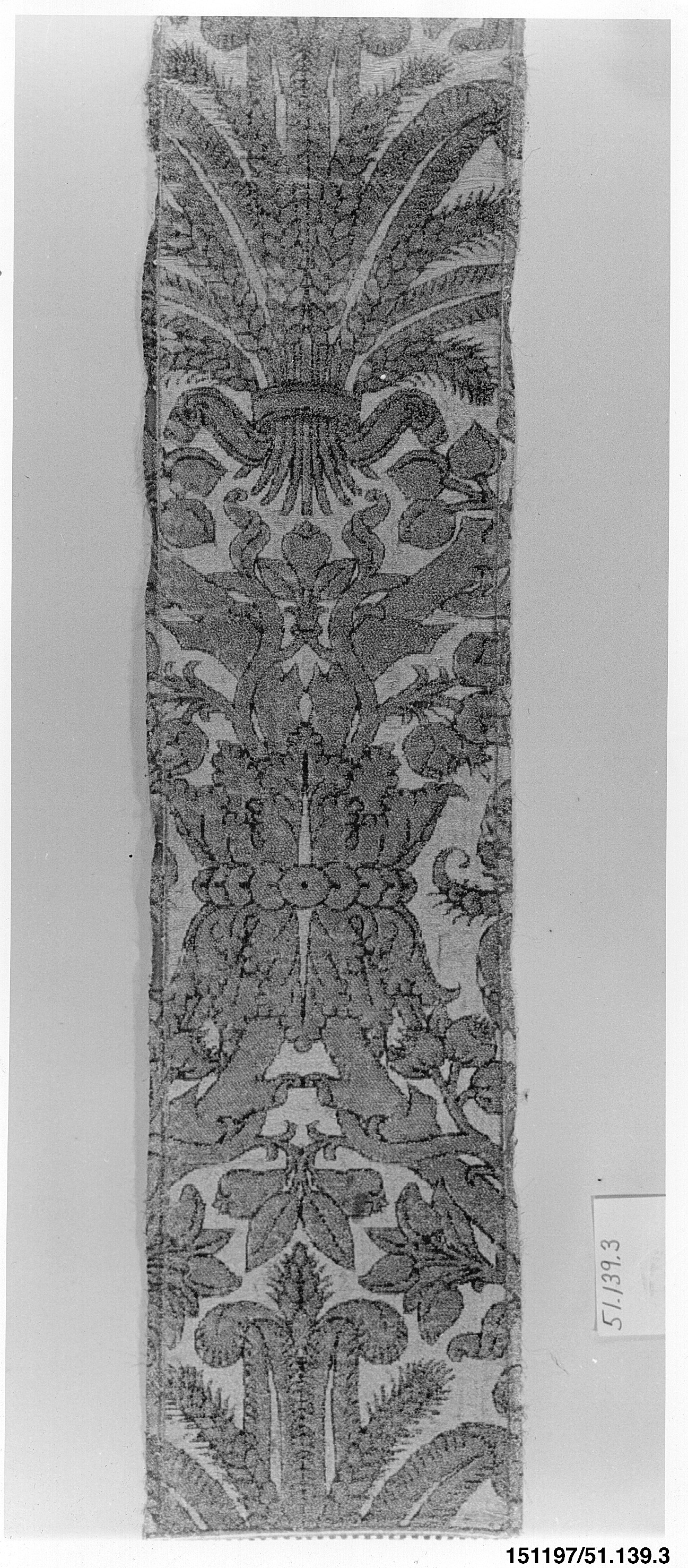 Antique Ornate Textile Fragment