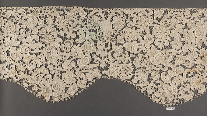 Antique Handmade Lace Border