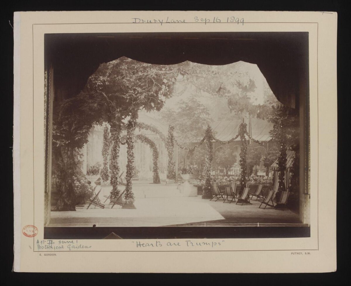 1899 'Hearts are Trumps' Stage Set