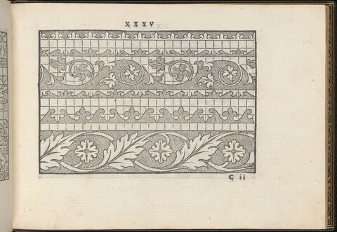 Antique Decorative Pattern Woodcut Print
