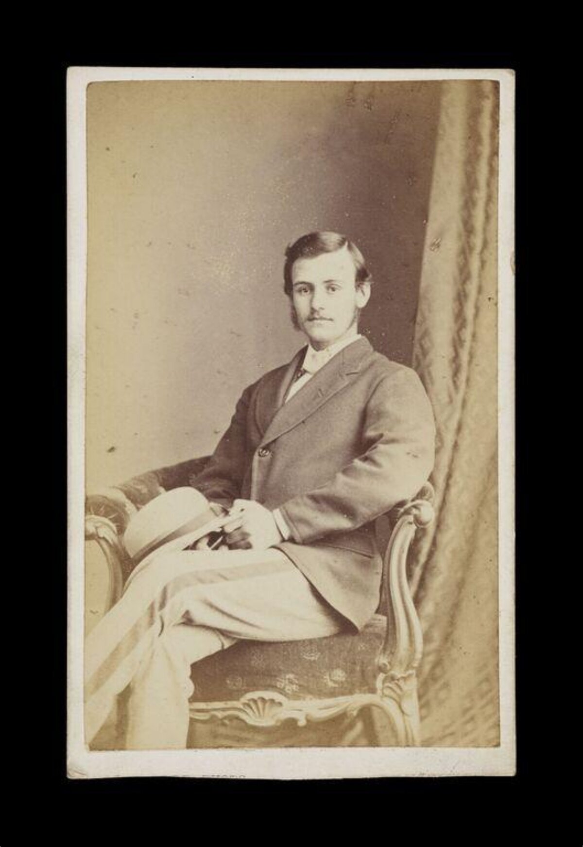 Vintage Portrait of Seated Gentleman