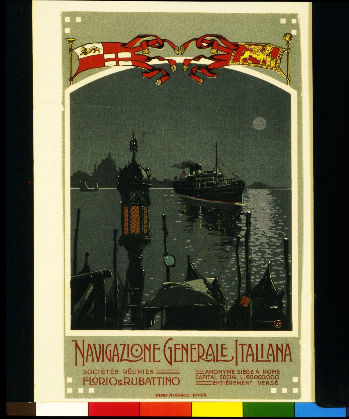 Italian General Navigation Vintage Poster