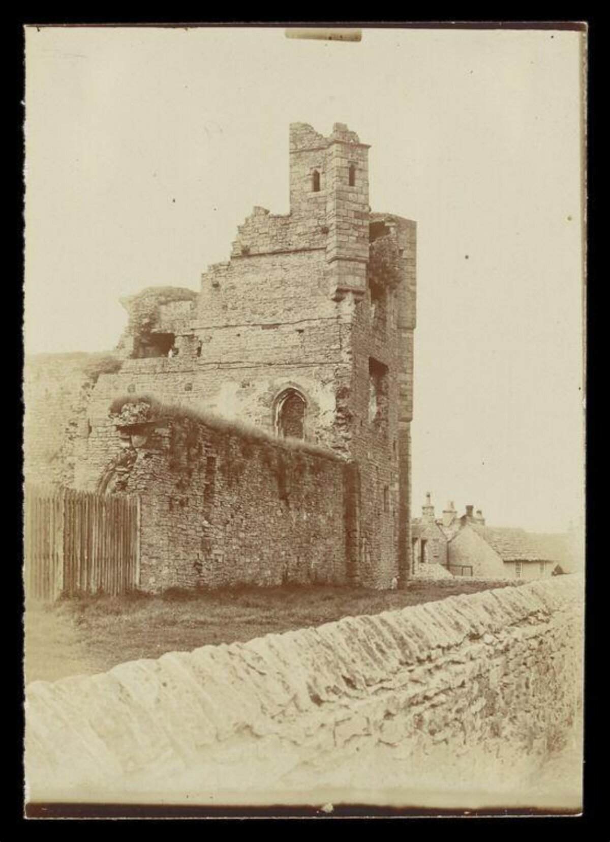 Vintage View of Castle Ruins