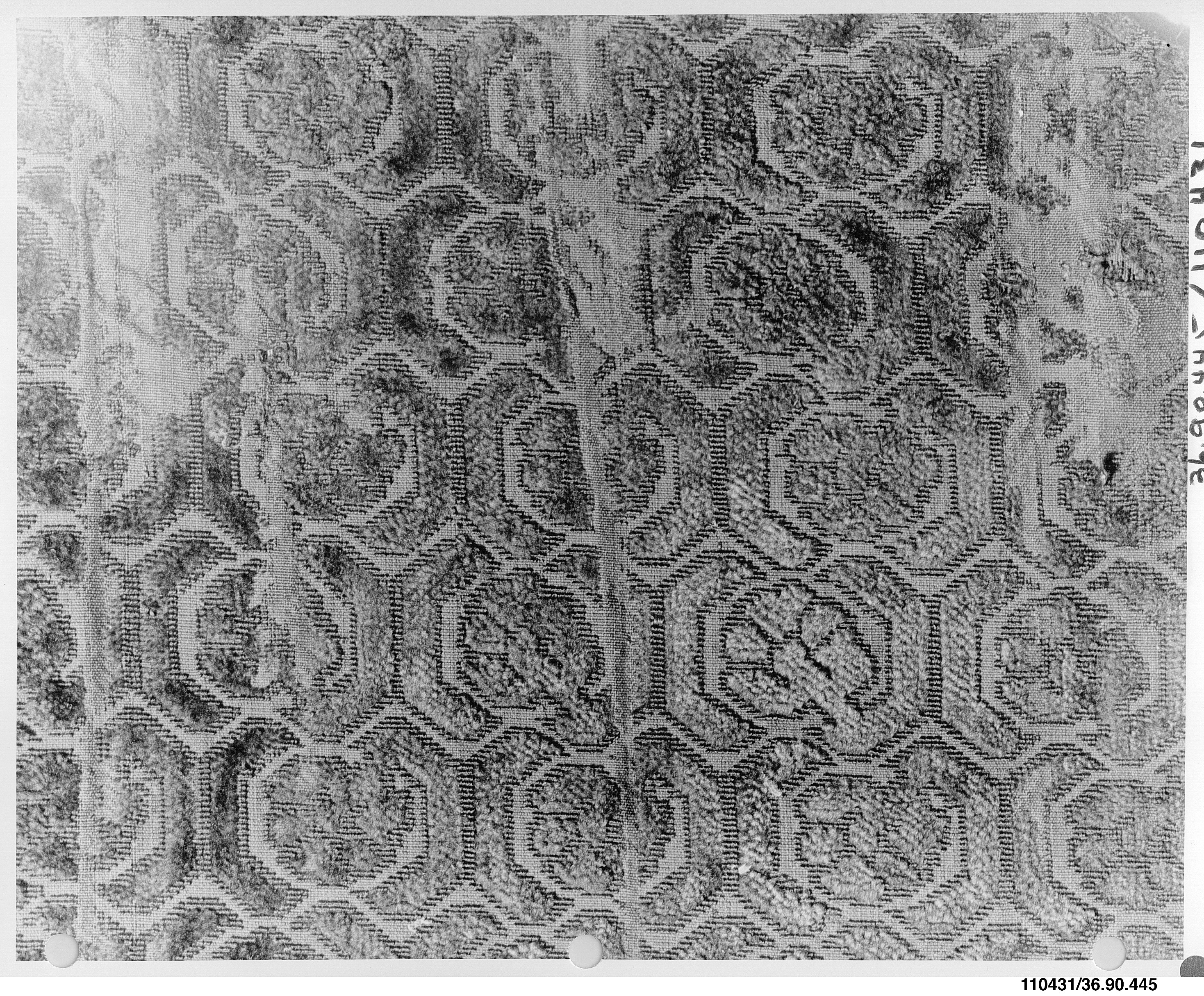 Antique Geometric Pattern Woven Textile