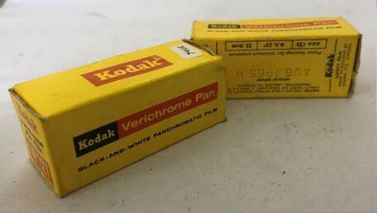 Two Vintage Kodak Film Boxes