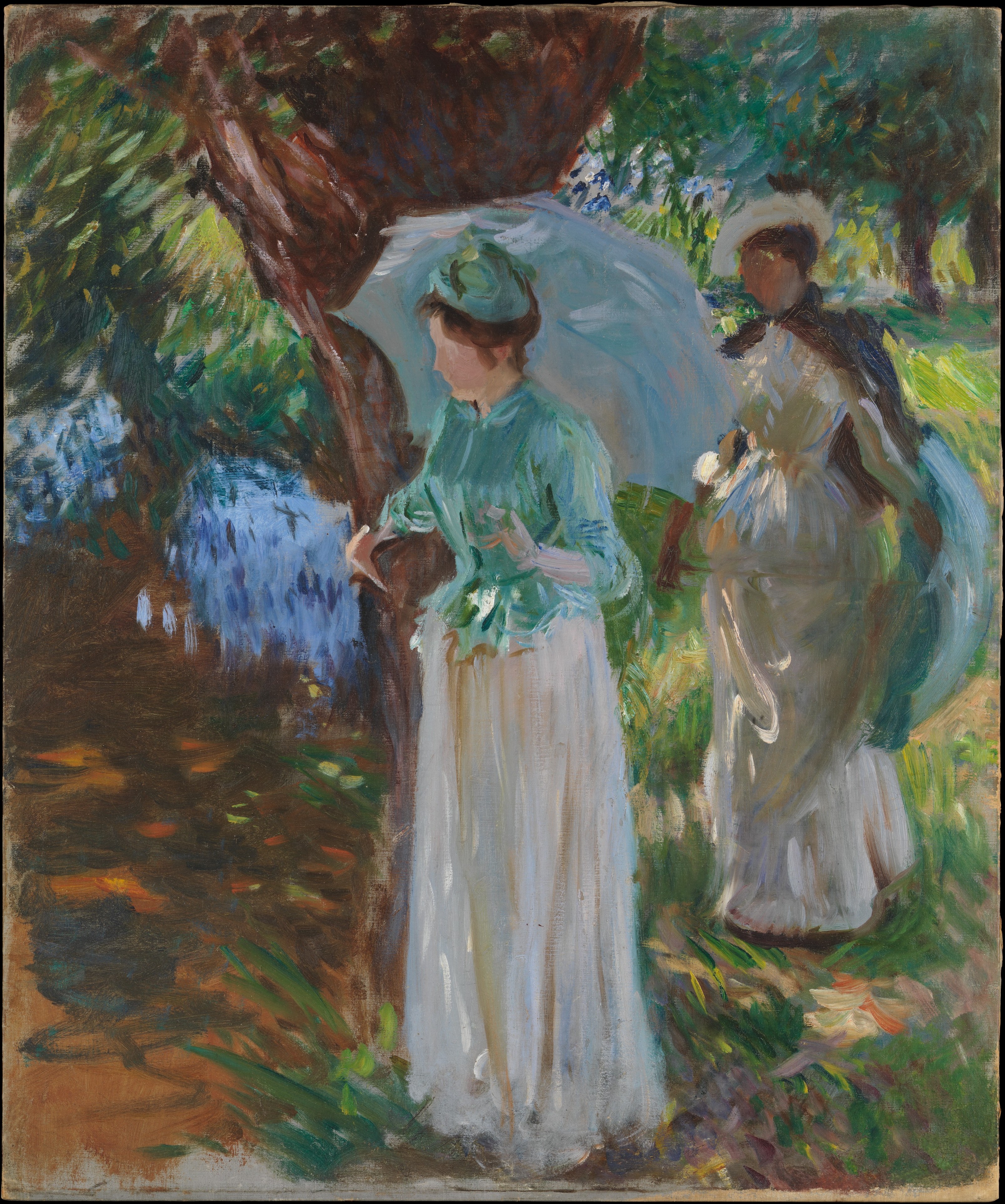 Two Ladies in Sunlit Park