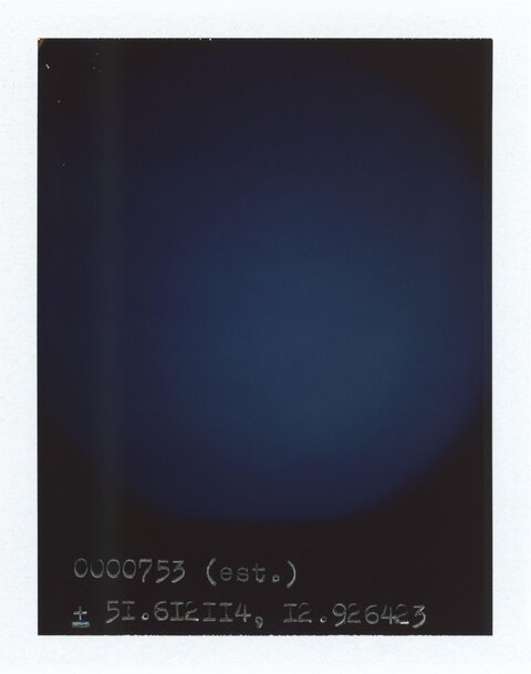 Dark Polaroid with Coordinate Text