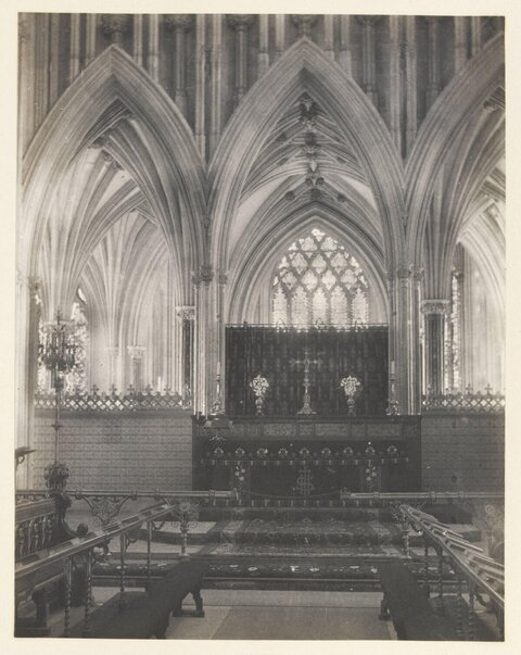 Gothic Cathedral Altar Interior