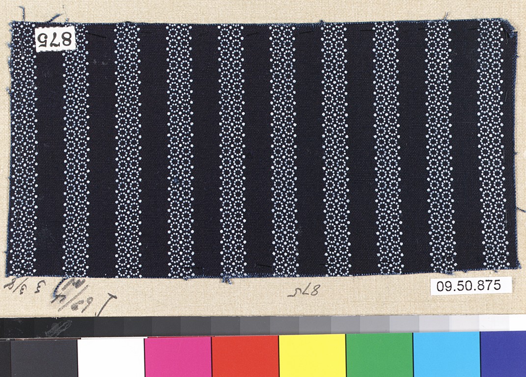 Black and White Striped Textile Sample