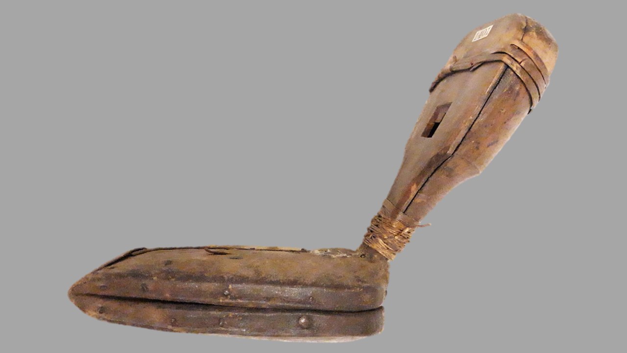 Ancient Wooden-handled Iron Hoe