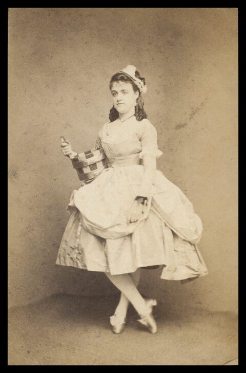 Vintage Studio Portrait of Seated Woman