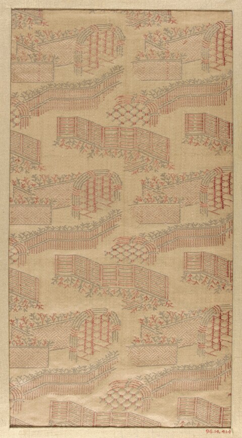 Garden Fence Pattern Woven Textile