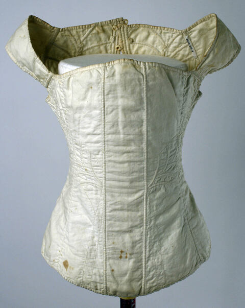 Vintage White Corset on Mannequin