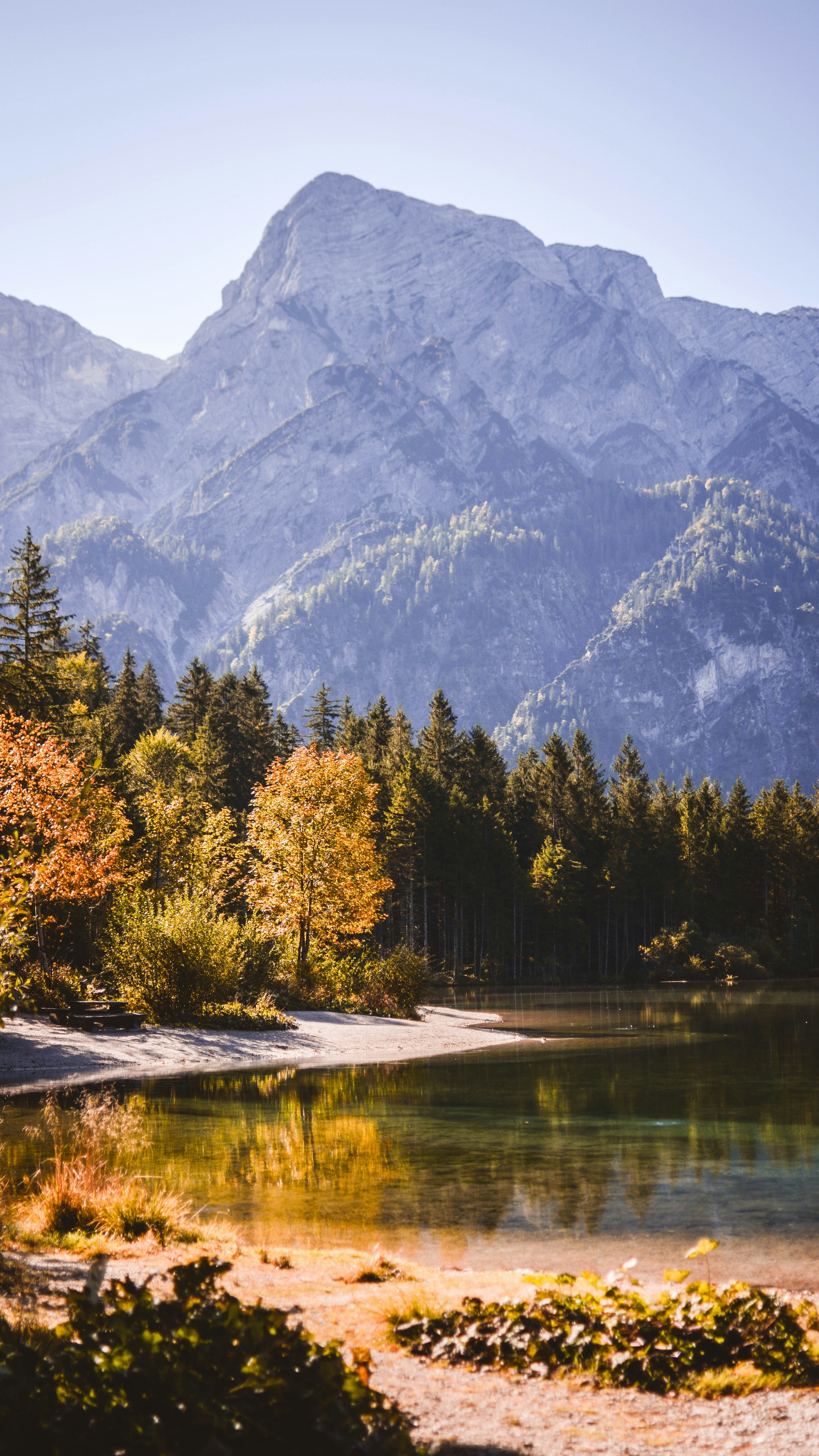 Autumn Mountain Lake Landscape