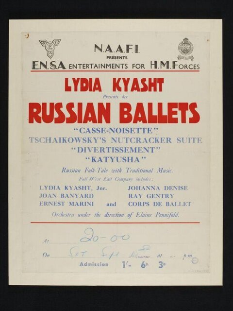 Vintage Russian Ballets Performance Poster