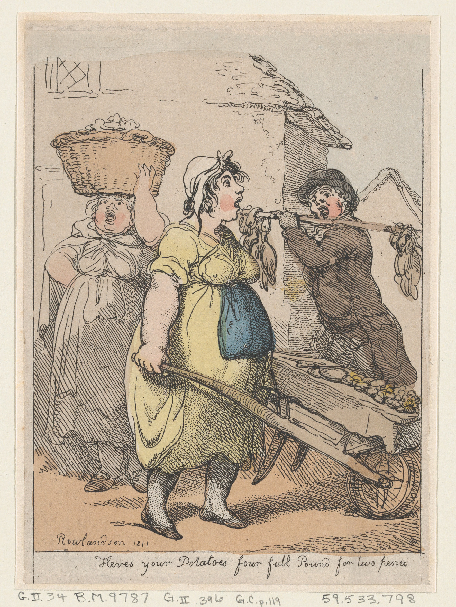 1811 Potato Vendors Caricature