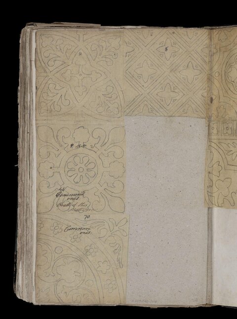 Vintage Ornamental Pattern Sketch Page