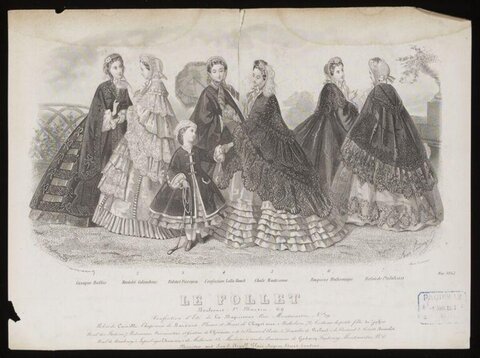 1862 Le Follet Victorian Fashion Plate
