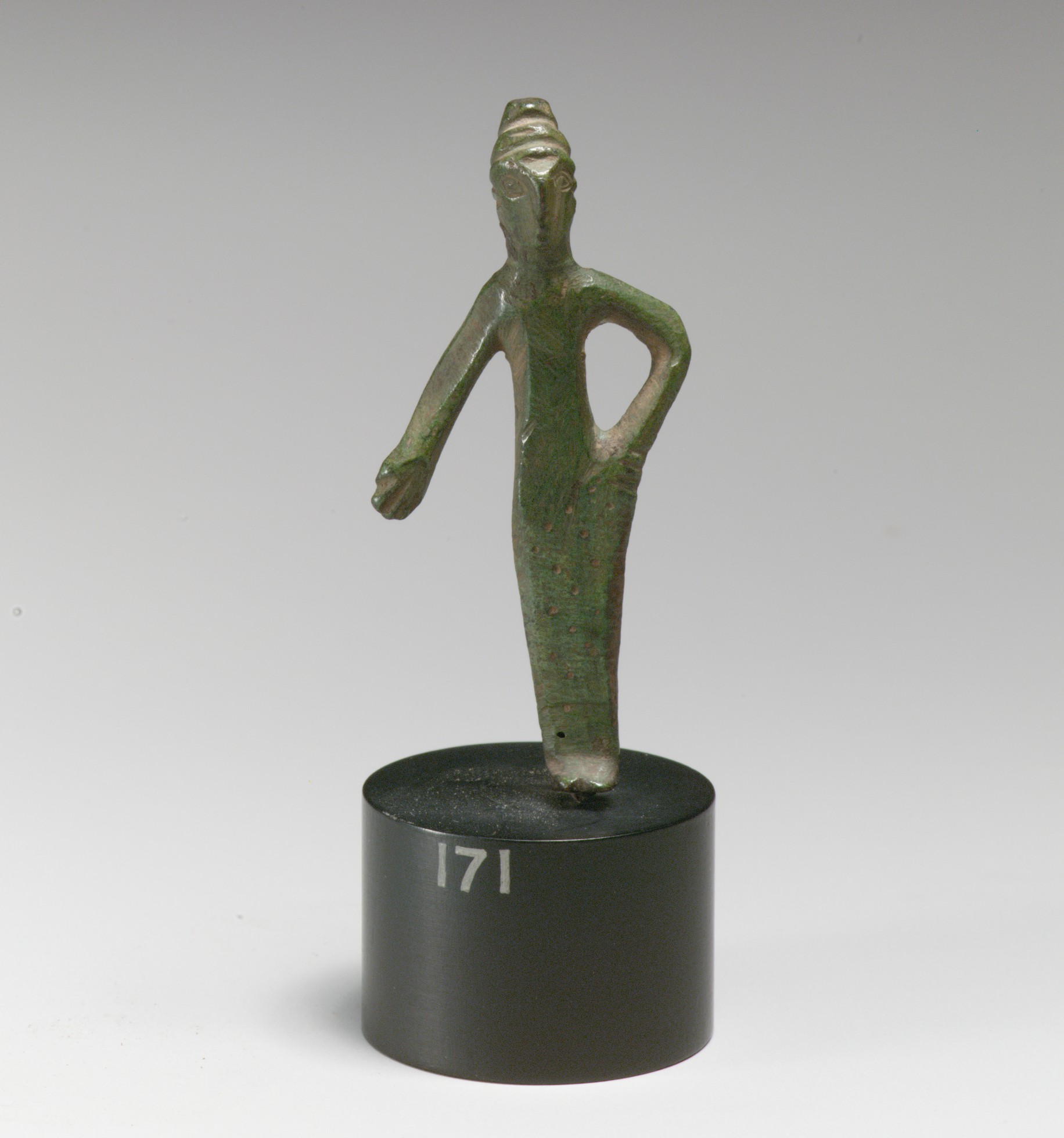 Ancient Bronze Standing Figurine