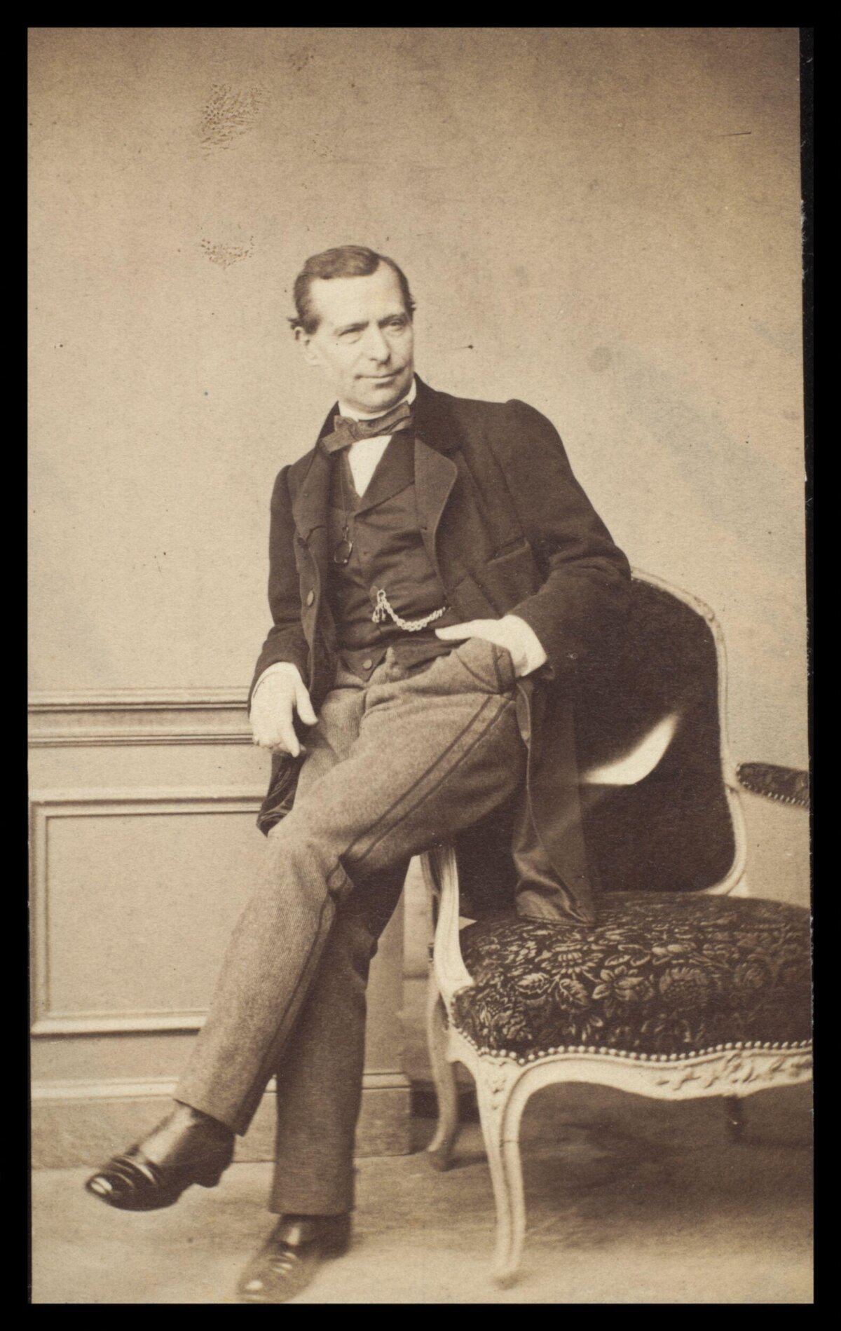 Vintage Seated Gentleman Portrait